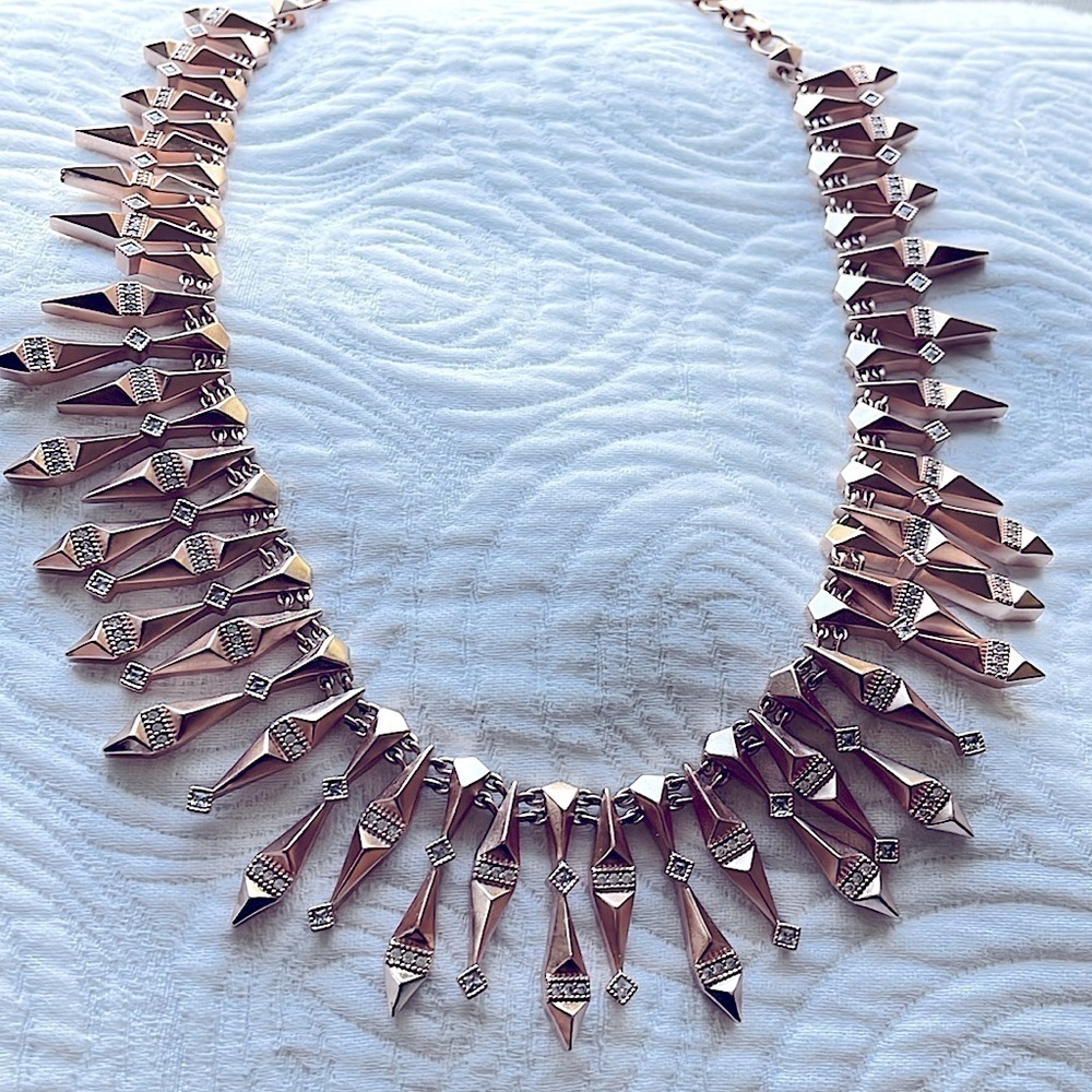 Kendra Scott Necklace Cici Statement Collar Necklace Rose Gold